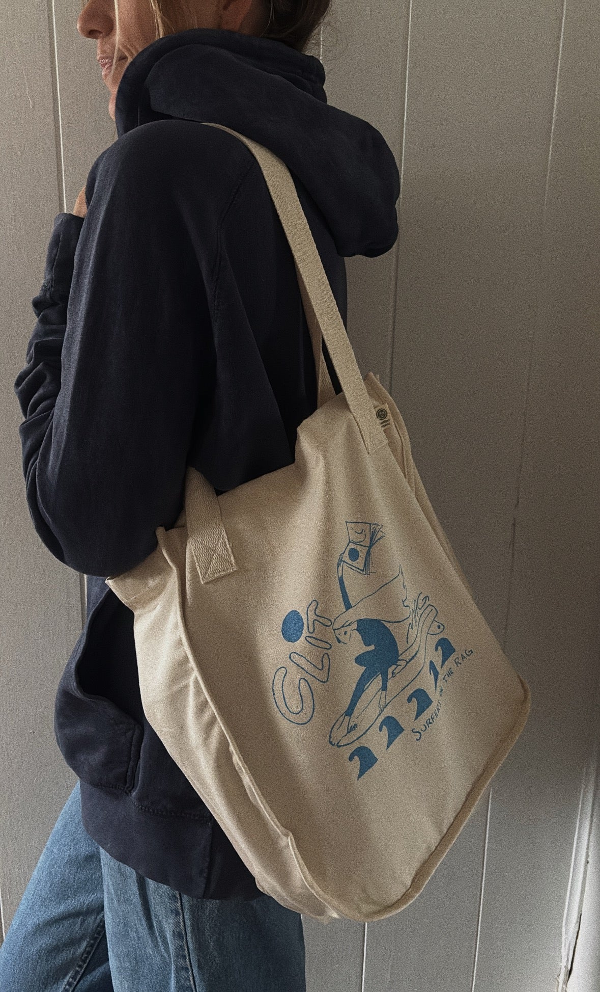 "CLIT surf mag' tote