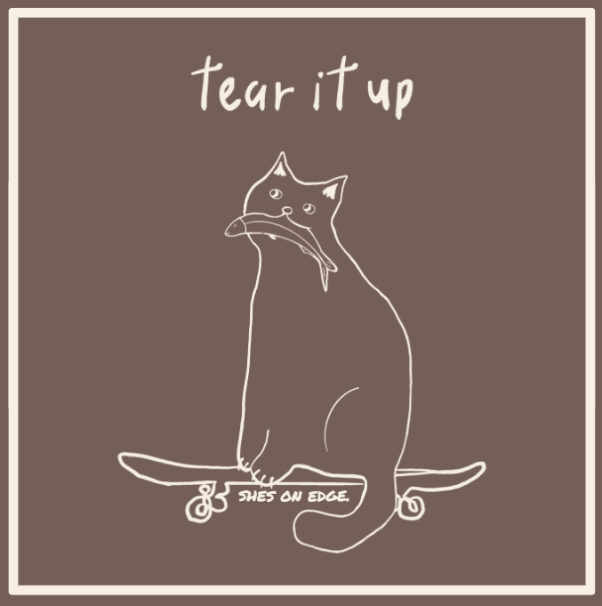 'tear it up' sticker