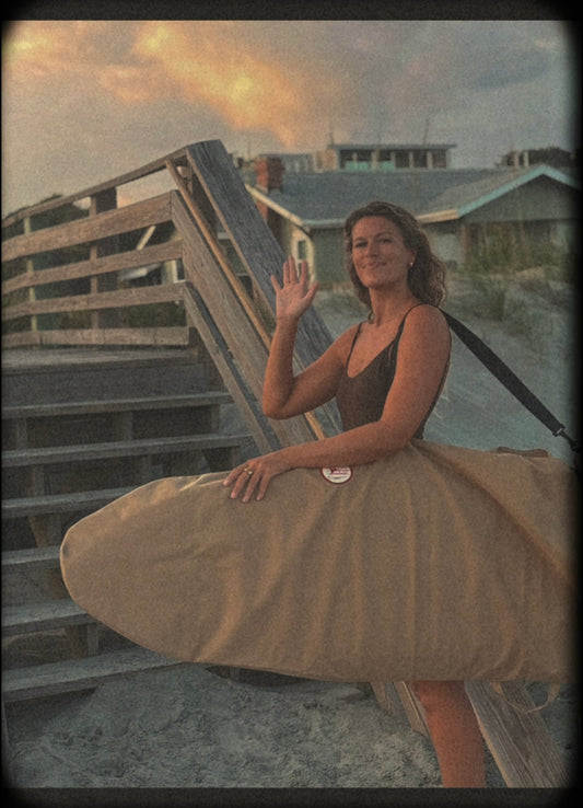 FARO Canvas Surfboard Bag (tan color)