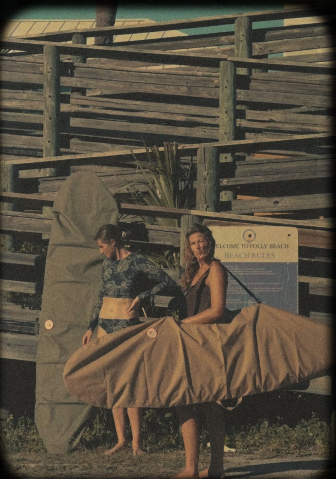 FARO Canvas Surfboard Bag (tan color)