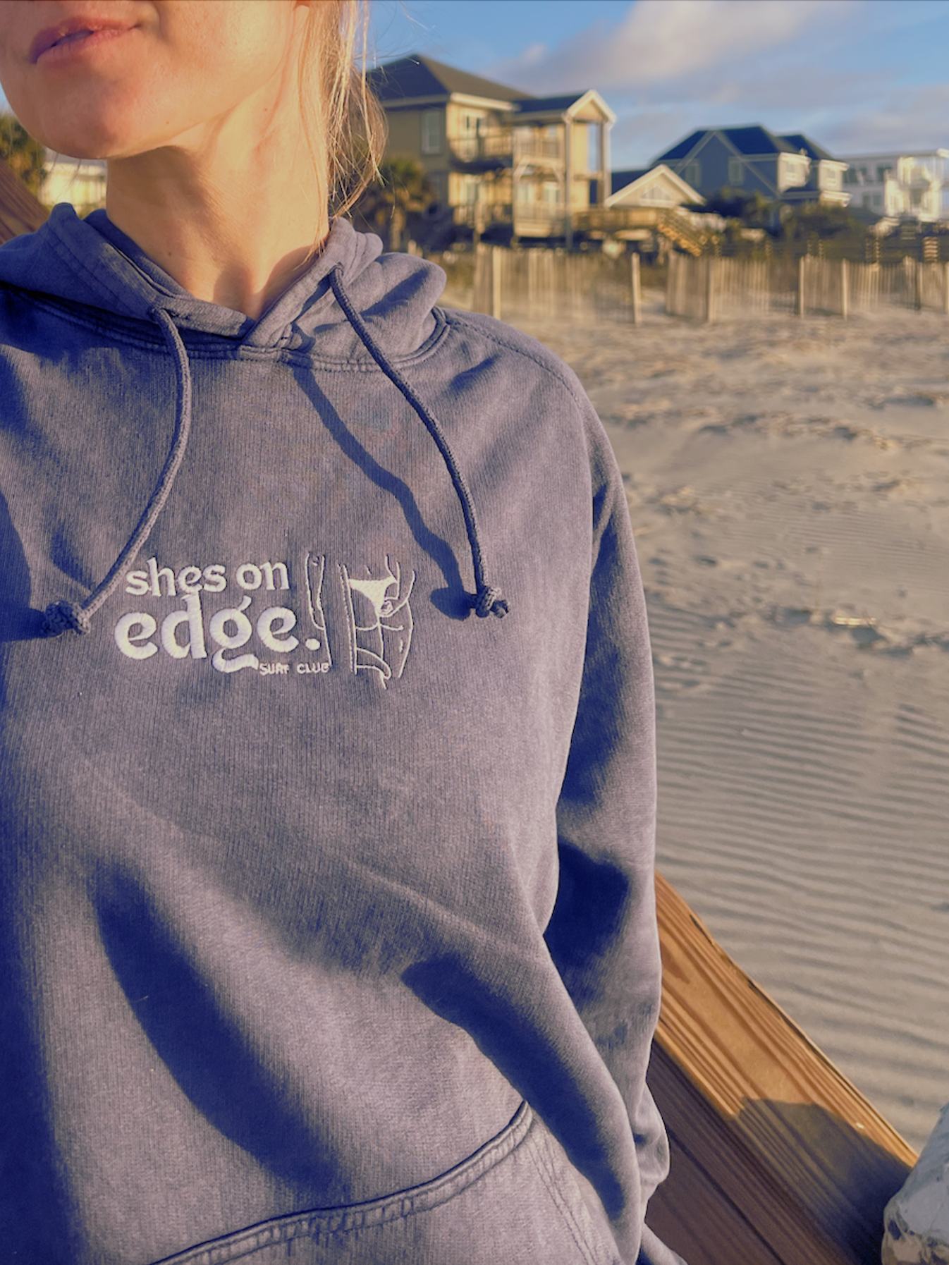 'sally' embroidered hoodie