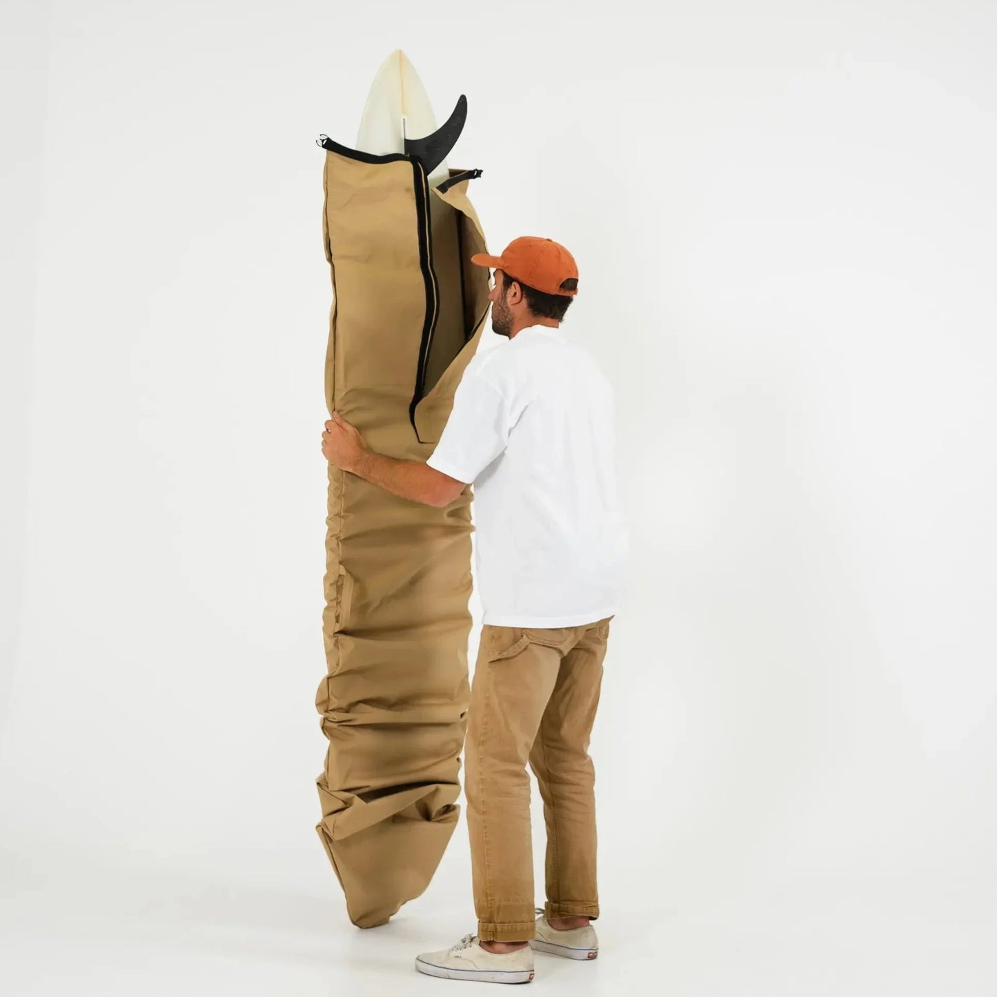 FARO Canvas Surfboard Bag (tan color)