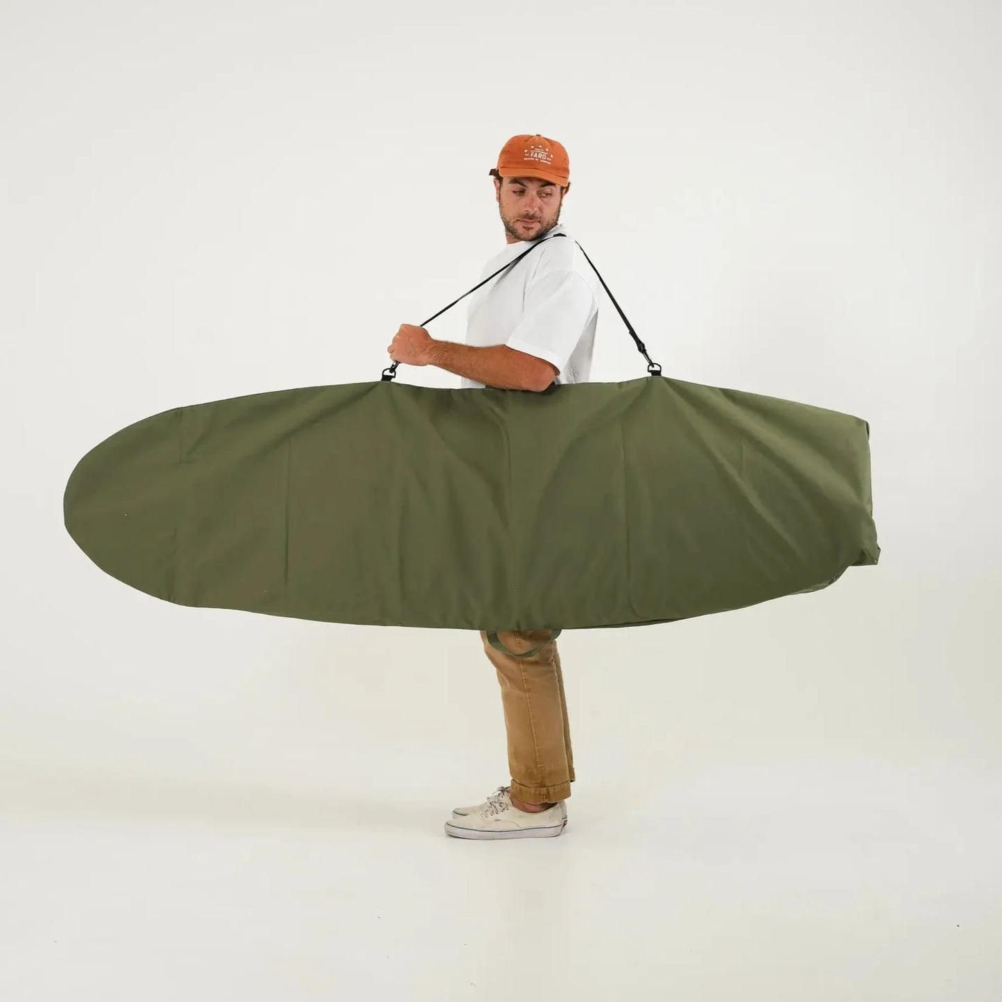 FARO Canvas Surfboard Bag (olive color)