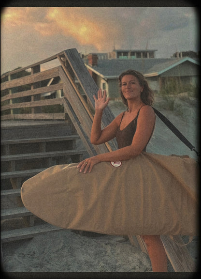 FARO Canvas Surfboard Bag (tan color)