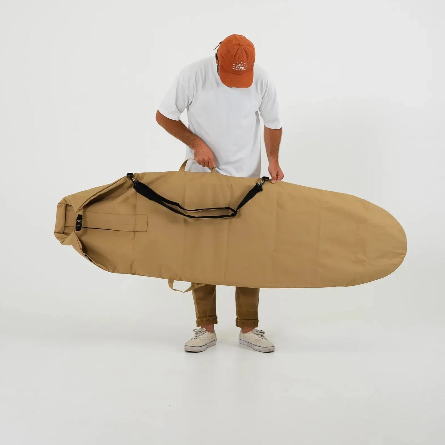 FARO Canvas Surfboard Bag (tan color)