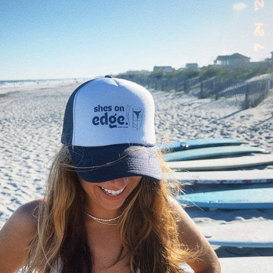 Sally Foam Hat in Navy